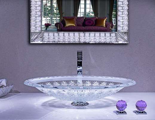 SLAVIA CRYSTAL 世界最高級洗面ボウル おしゃれ 洗面台 洗面器